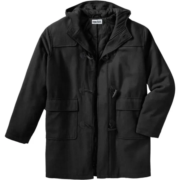 imageKingSize Mens Big ampamp Tall Tall Toggle Parka CoatBlack