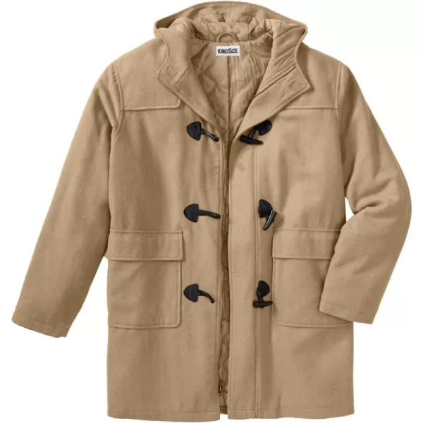 imageKingSize Mens Big ampamp Tall Tall Toggle Parka CoatCamel