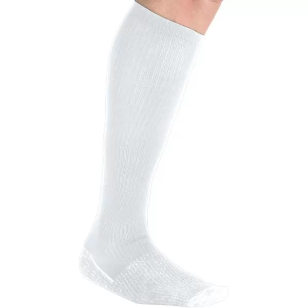 imageKingSize Mens OverTheCalf Compression Silver SocksWhite