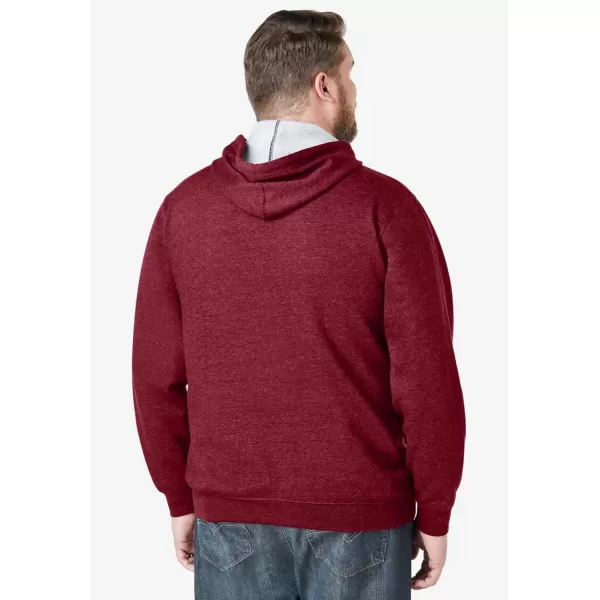 imageKingSize Mens Big ampamp Tall Fleece Pullover HoodieBlackberry