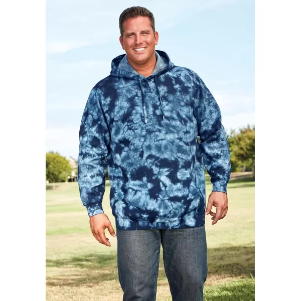 imageKingSize Mens Big ampamp Tall Fleece Pullover HoodieBlackberry