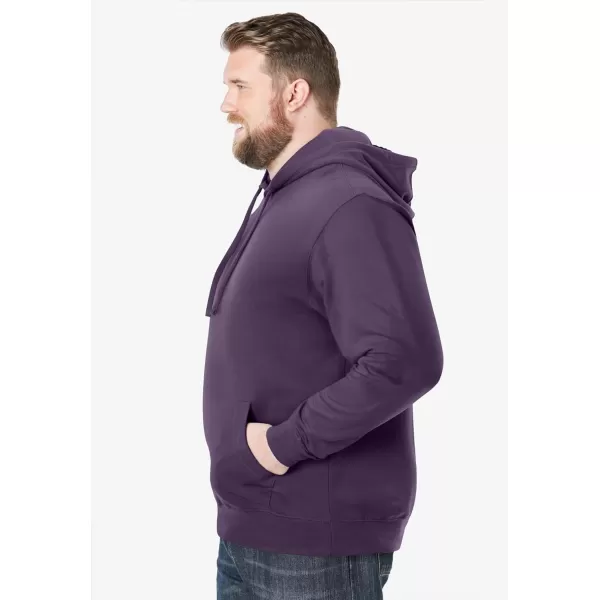 imageKingSize Mens Big ampamp Tall Fleece Pullover HoodieBlackberry