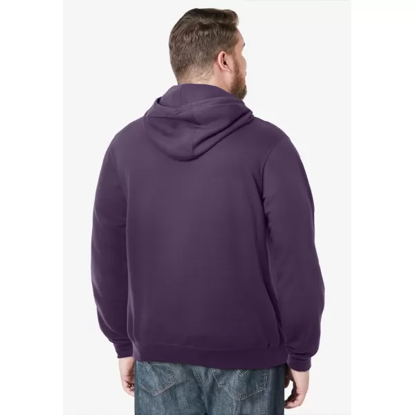 imageKingSize Mens Big ampamp Tall Fleece Pullover HoodieBlackberry