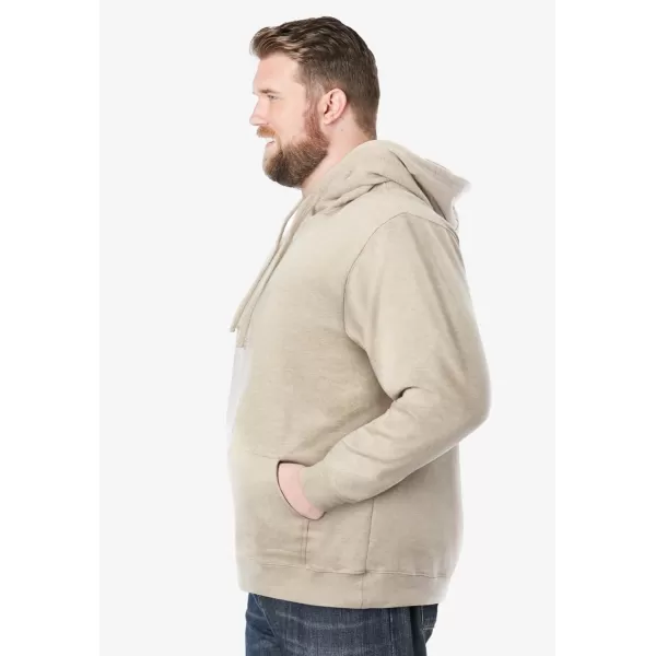 imageKingSize Mens Big ampamp Tall Fleece Pullover HoodieHeather Bone