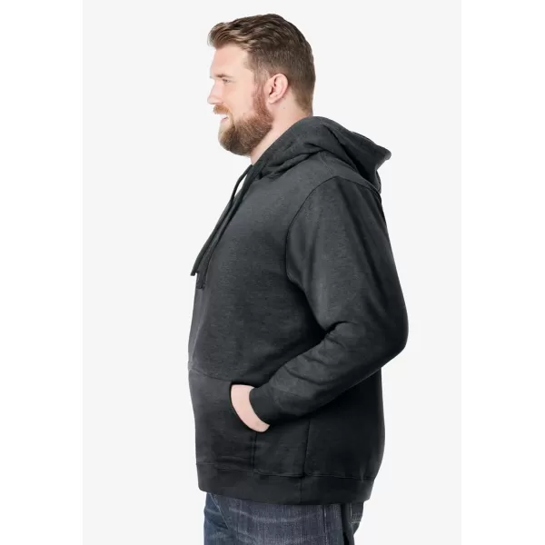 imageKingSize Mens Big ampamp Tall Fleece Pullover HoodieHeather Charcoal