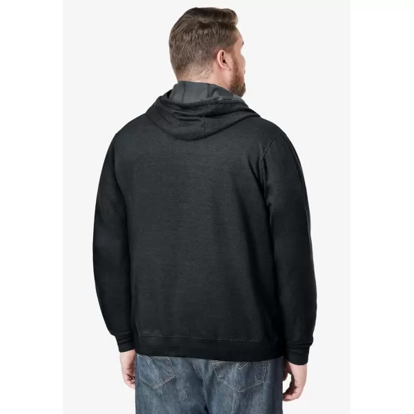 imageKingSize Mens Big ampamp Tall Fleece Pullover HoodieHeather Charcoal