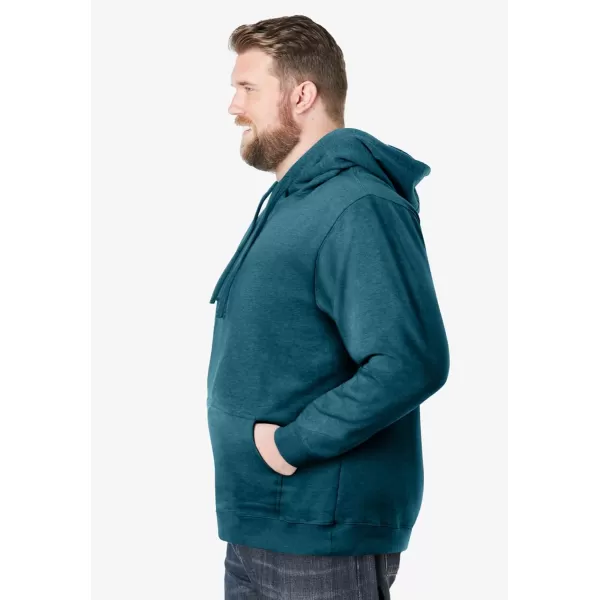 imageKingSize Mens Big ampamp Tall Fleece Pullover HoodieHeather Midnight Teal