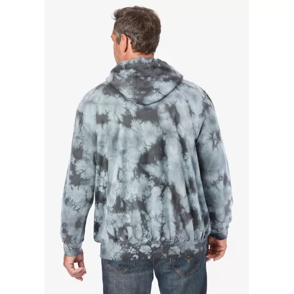 imageKingSize Mens Big ampamp Tall Fleece Zipfront Hoodie JacketSteel Marble