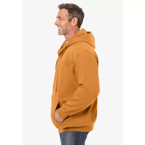 imageKingSize Mens Big ampamp Tall Fleece Zipfront Hoodie JacketWood