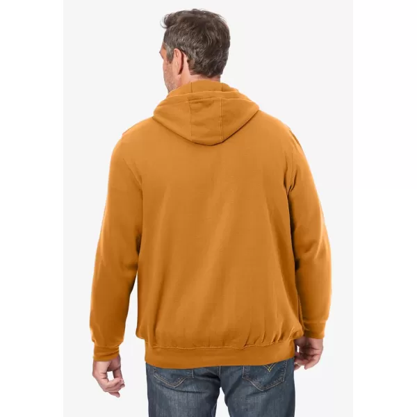 imageKingSize Mens Big ampamp Tall Fleece Zipfront Hoodie JacketWood