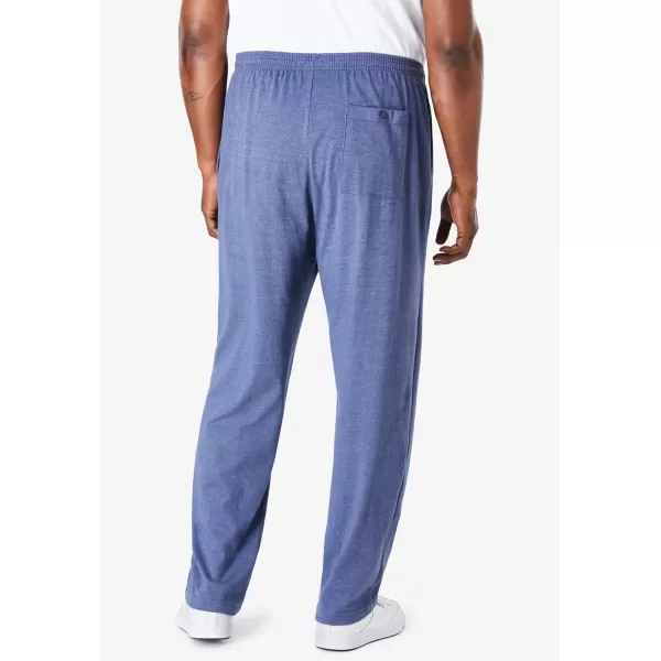 imageKingSize Mens Big ampamp Tall Lightweight Jersey Open Bottom SweatpantsHeather Gunmetal 2410