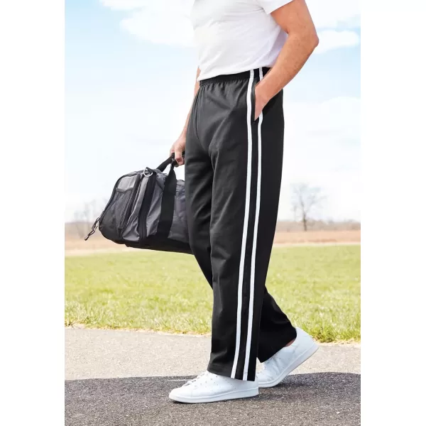 imageKingSize Mens Big ampamp Tall Striped Lightweight SweatpantsBlack 1049