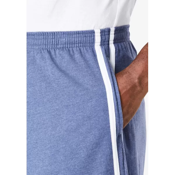 imageKingSize Mens Big ampamp Tall Striped Lightweight SweatpantsHeather Slate Blue 1597