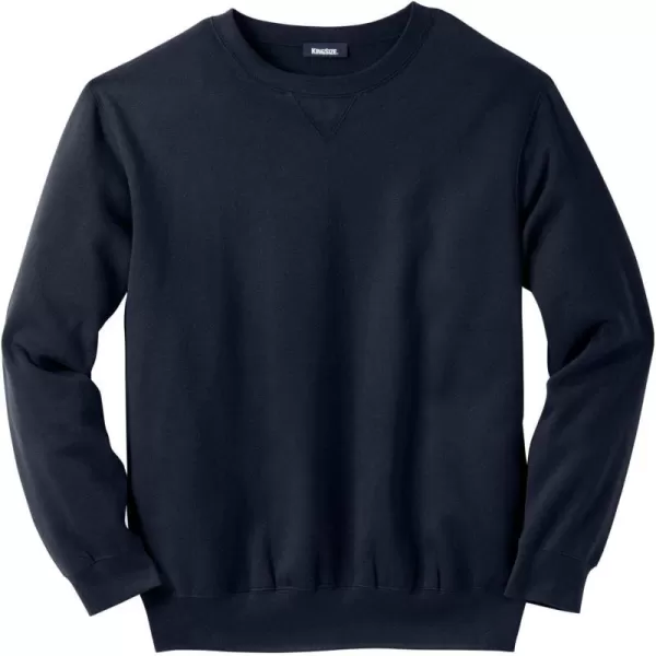 imageKingSize Mens Big ampamp Tall Fleece Crewneck SweatshirtBlack