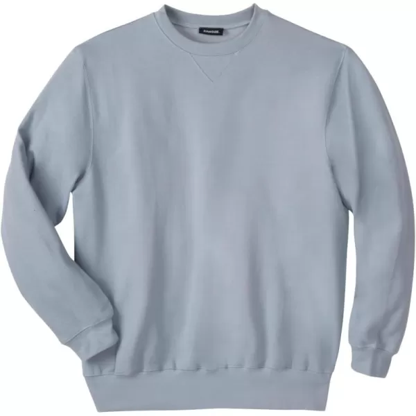 imageKingSize Mens Big ampamp Tall Fleece Crewneck SweatshirtDusty Blue