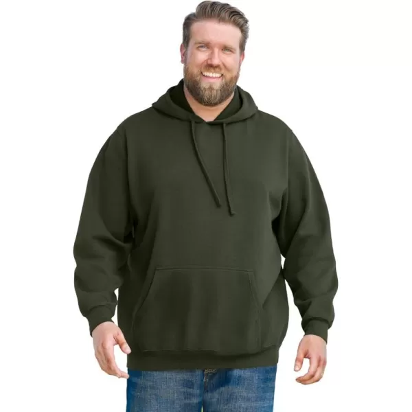 imageKingSize Mens Big ampamp Tall Fleece Pullover HoodieDeep Olive