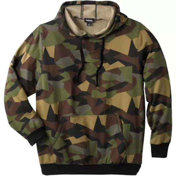 imageKingSize Mens Big ampamp Tall Fleece Pullover HoodieDigital Camo