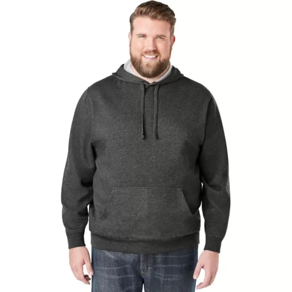 imageKingSize Mens Big ampamp Tall Fleece Pullover HoodieHeather Charcoal