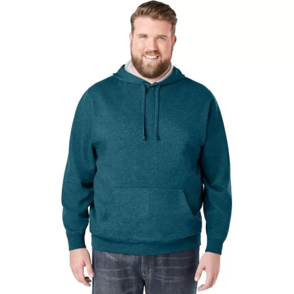 imageKingSize Mens Big ampamp Tall Fleece Pullover HoodieHeather Midnight Teal