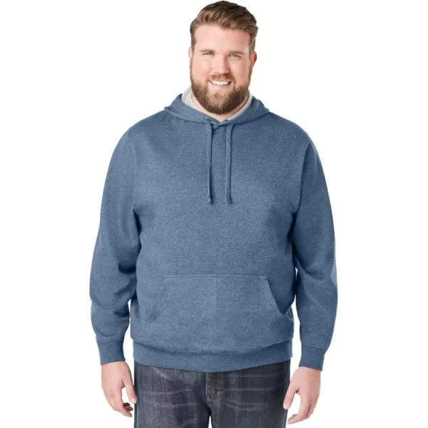 imageKingSize Mens Big ampamp Tall Fleece Pullover HoodieHeather Slate Blue