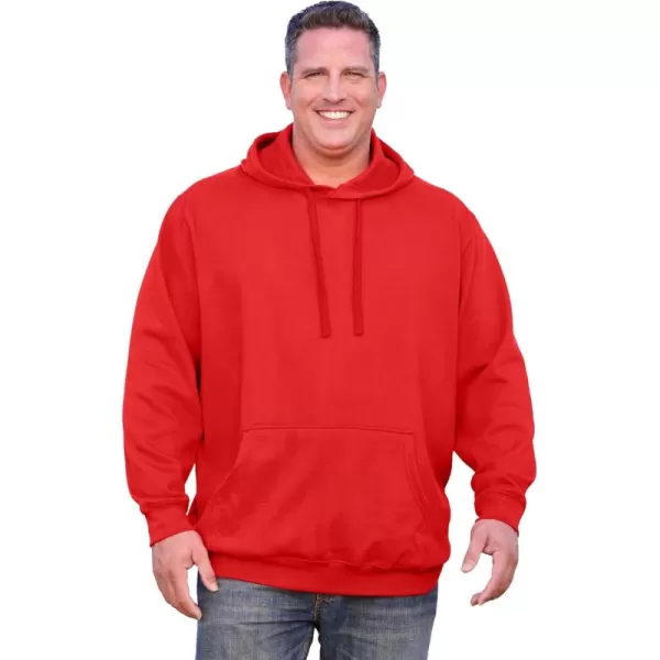 imageKingSize Mens Big ampamp Tall Fleece Pullover HoodieRed Apple