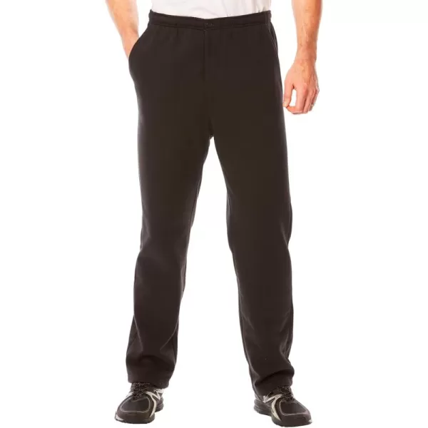 imageKingSize Mens Big ampamp Tall Fleece Zip Fly PantsHeather Charcoal 0163