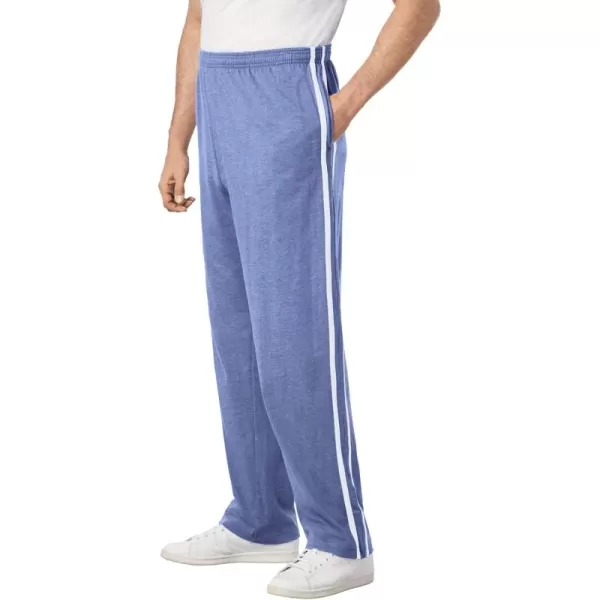 imageKingSize Mens Big ampamp Tall Striped Lightweight SweatpantsHeather Slate Blue 1597