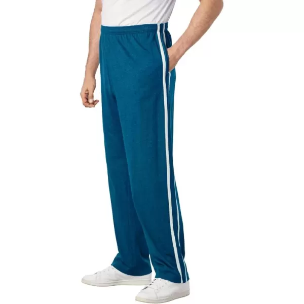 imageKingSize Mens Big ampamp Tall Striped Lightweight SweatpantsHeather Teal 2214