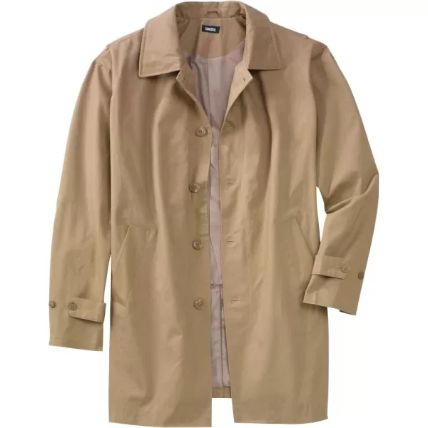 imageKingSize Mens Big ampamp Tall Tall WaterResistant Trench CoatKhaki