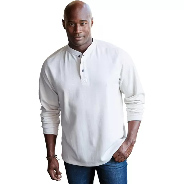 imageLiberty Blues by Kingsize Mens Big ampamp Tall Ribbed Knit HenleyRoyal Blue Marl