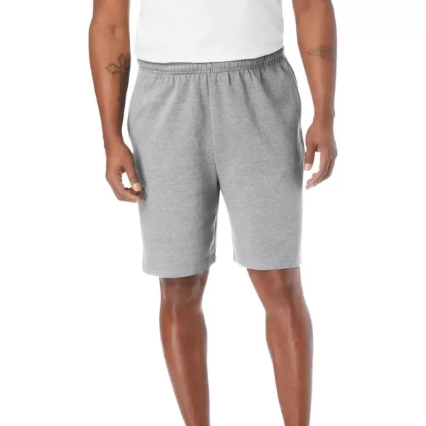 imageKingSize Mens Big ampamp Tall Comfort Fleece ShortsHeather Grey