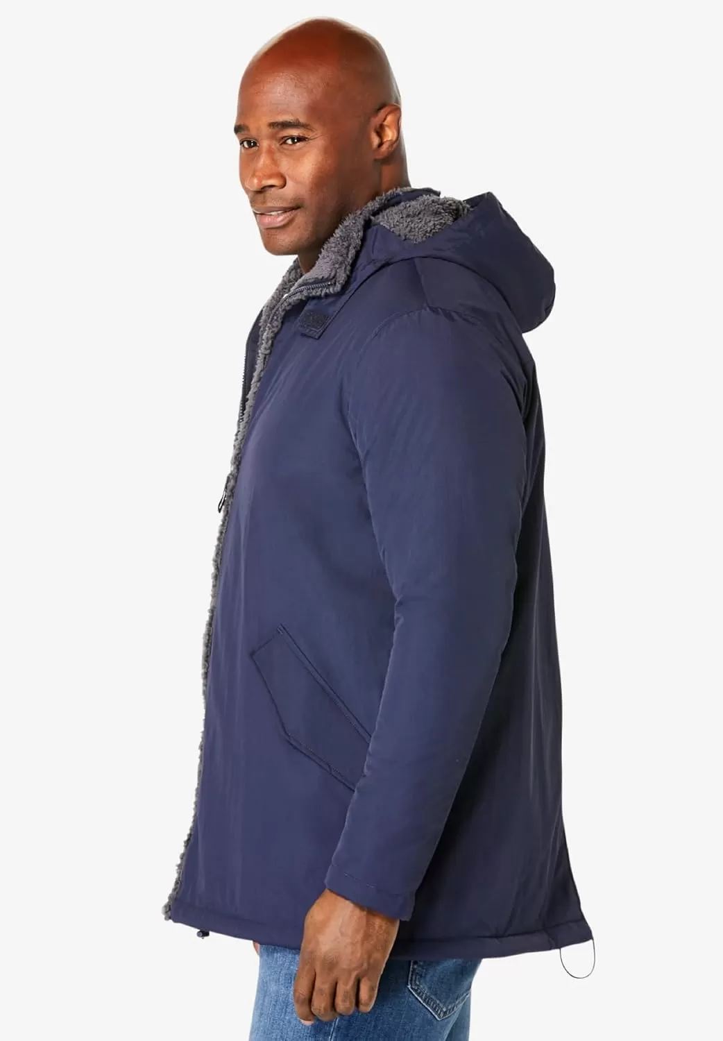 imageKingSize Mens Big ampamp Tall SherpaLined Parka