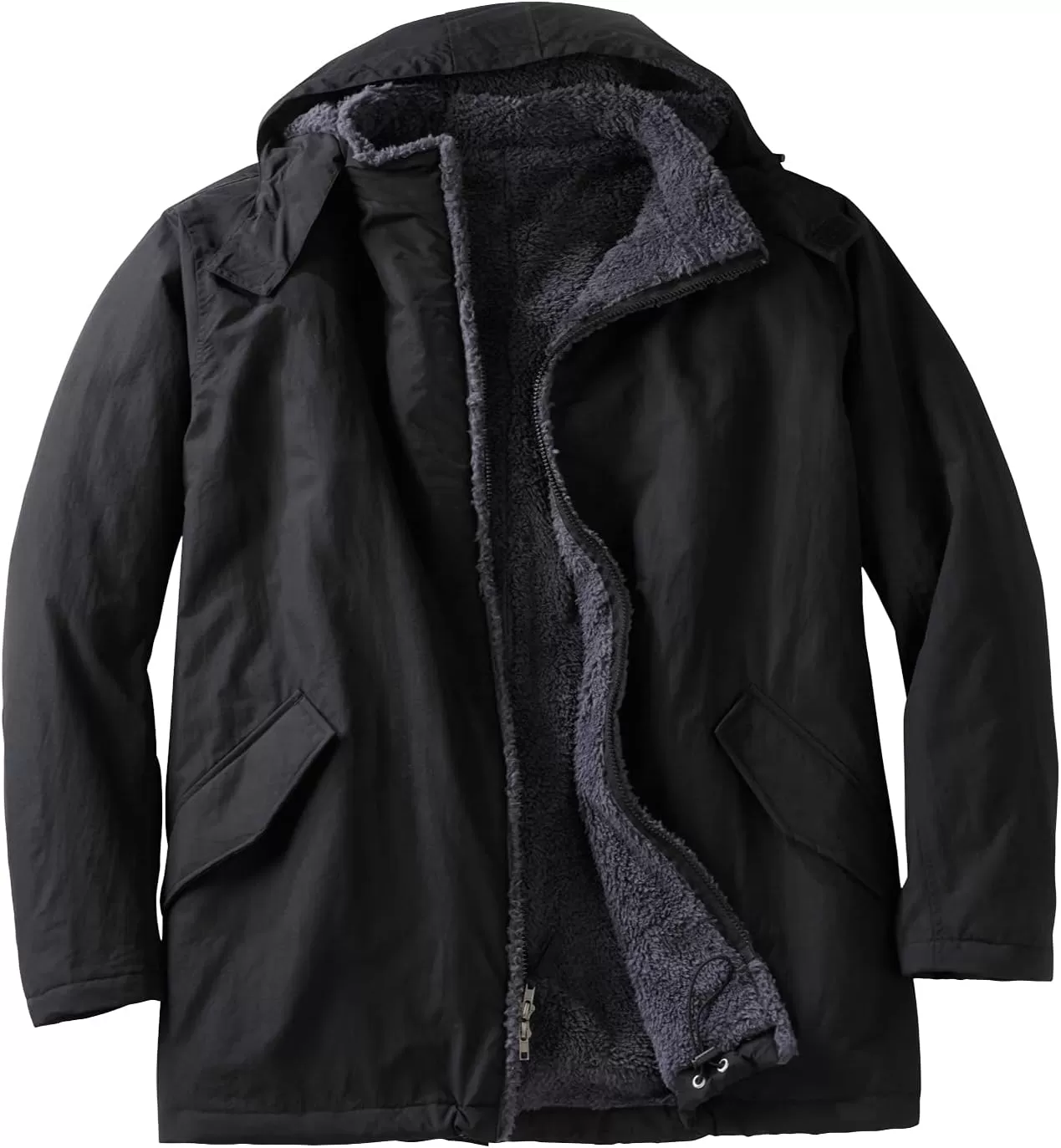 imageKingSize Mens Big ampamp Tall SherpaLined Parka