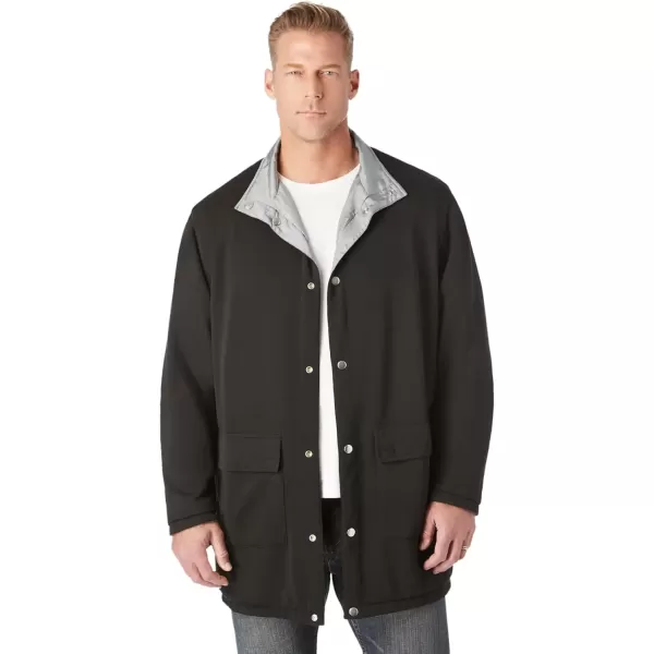 imageKingSize Mens Big ampamp Tall Reversible Fleece Nylon Jacket