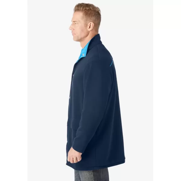imageKingSize Mens Big ampamp Tall Reversible Fleece Nylon Jacket