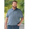 imageKingSize Mens Big ampamp Tall Banded Bottom Pocket ShrinkLess Piqu Polo ShirtHeather Charcoal