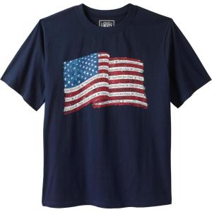 imageLiberty Blues by Kingsize Mens Big ampamp Tall Americana Screen TeeFlag