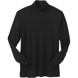 imageKingSize Mens Big ampamp Tall Tall Turtleneck LongSleeve TeeBlack