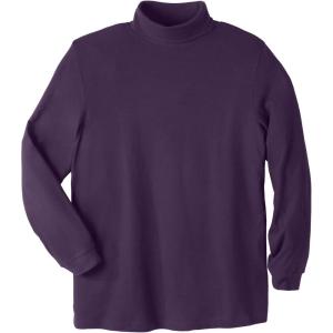 imageKingSize Mens Big ampamp Tall Tall Turtleneck LongSleeve TeeBlackberry