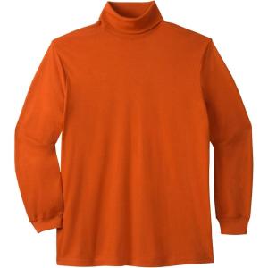 imageKingSize Mens Big ampamp Tall Tall Turtleneck LongSleeve TeeBrick