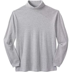 imageKingSize Mens Big ampamp Tall Tall Turtleneck LongSleeve TeeHeather Grey