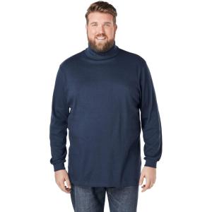 imageKingSize Mens Big ampamp Tall Tall Turtleneck LongSleeve TeeNavy