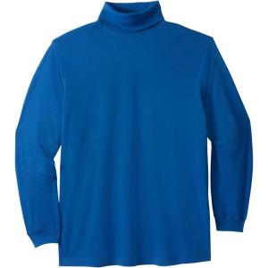 imageKingSize Mens Big ampamp Tall Tall Turtleneck LongSleeve TeeRoyal Blue