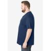 imageKingSize Mens Big ampamp Tall ShrinkLess Lightweight VNeck Pocket TShirtNavy