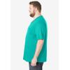 imageKingSize Mens Big ampamp Tall ShrinkLess Lightweight VNeck Pocket TShirtTidal Green