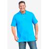 imageKingSize Mens Big ampamp Tall ShrinkLess Piqu Polo ShirtBlue Green