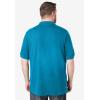 imageKingSize Mens Big ampamp Tall ShrinkLess Piqu Polo ShirtBlue Green