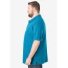 imageKingSize Mens Big ampamp Tall ShrinkLess Piqu Polo ShirtBlue Green