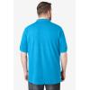 imageKingSize Mens Big ampamp Tall ShrinkLess Piqu Polo ShirtElectric Turquoise