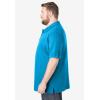 imageKingSize Mens Big ampamp Tall ShrinkLess Piqu Polo ShirtElectric Turquoise